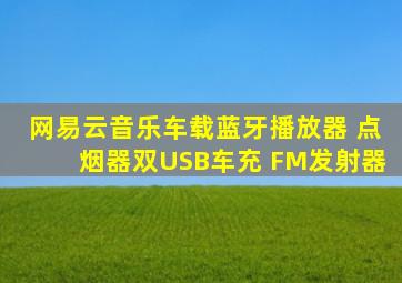 网易云音乐车载蓝牙播放器 点烟器双USB车充 FM发射器